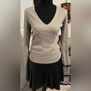 Express Long sleeve rhinestone sweater size L